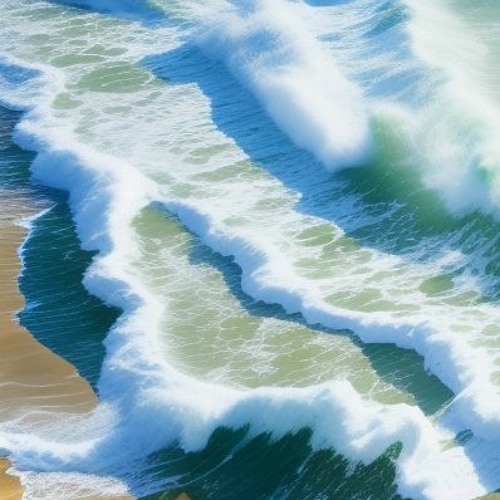 Simple clean shore waves