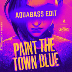 Arcane x Ashnikko x BTSM x Odesza x Too Kind - PAINT THE TOWN BLUE x BOUNCE x LINE OF SIGHT(Too Kind Remix)- aquabass edit