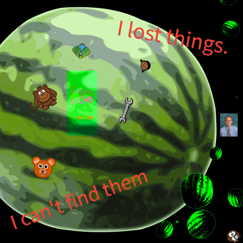 I lost things. I can't find them