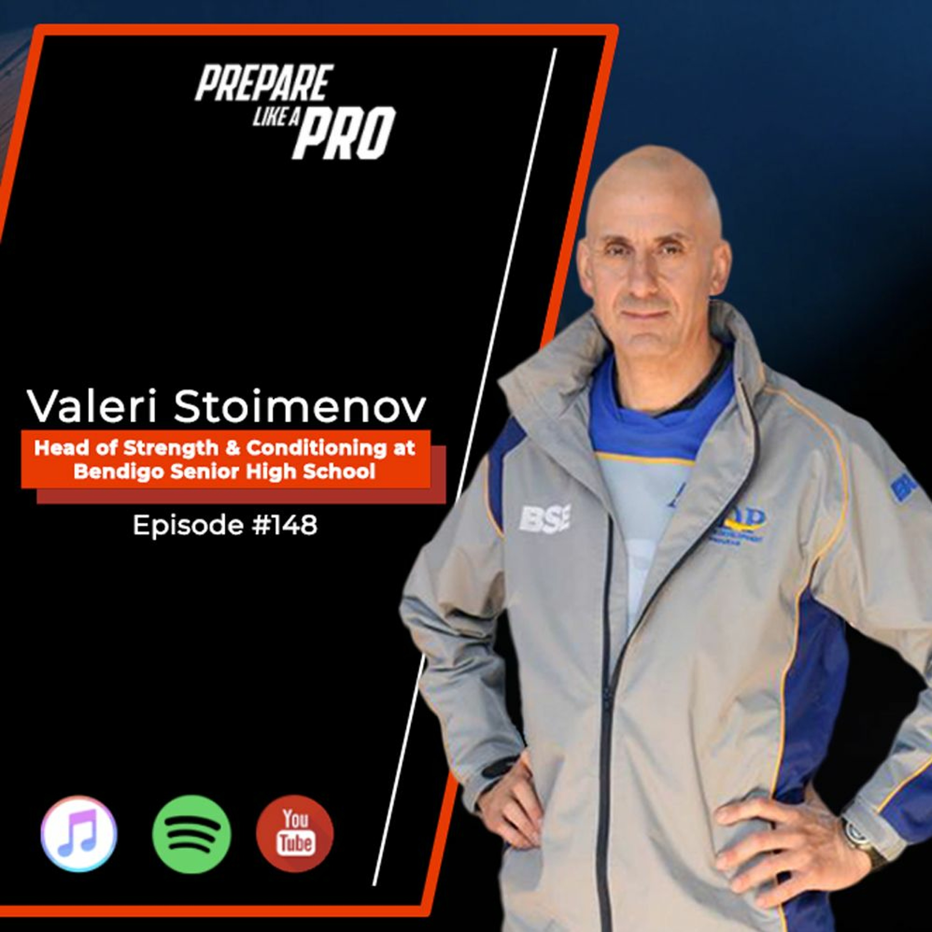 #148 - Valeri Stoimenov, Head of Strength & Conditioning at Bendigo Senior High School episode artwork