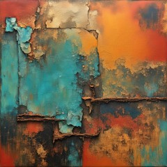 orange and blue