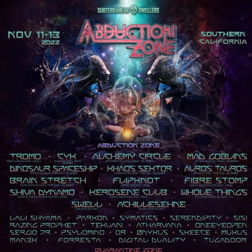 Abduction Zone @ Apple Valley Highlands, California. Nov 12, 2022 - Razing Prophet DJ Set