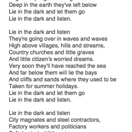 161 Lie In The Dark and Listen by Noël Coward