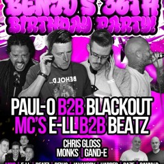 Paul O B2b Blackout Mc's Beats E-LL Benjo Briskit Backroom Vibez 7th July 2023 New Inn Clay Cross