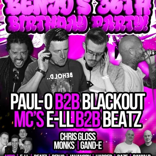 Paul O B2b Blackout Mc's Beats E-LL Benjo Briskit Backroom Vibez 7th July 2023 New Inn Clay Cross
