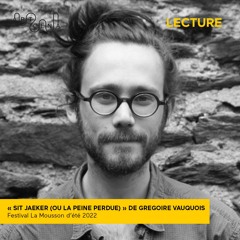 Lecture - « SIT JIKAER (ou la peine perdue)» de Grégoire Vauquois