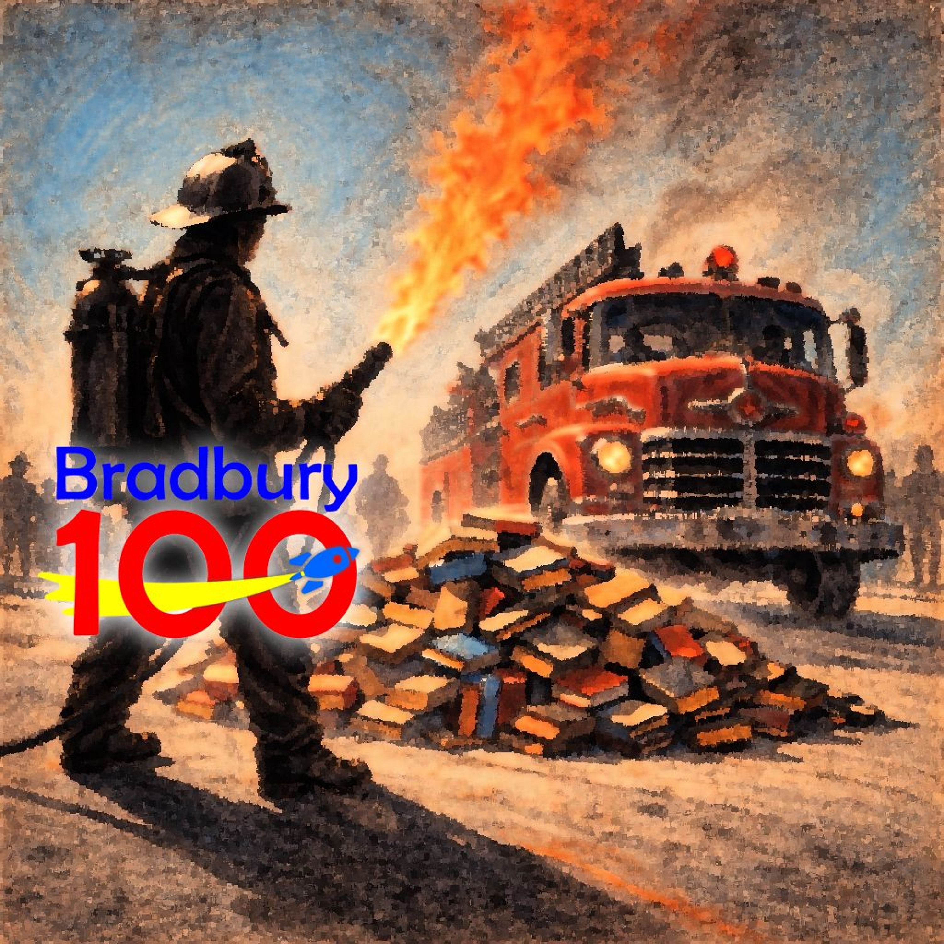 Bradbury 100 - episode 75 - Fahrenheit 451 film & play episode artwork