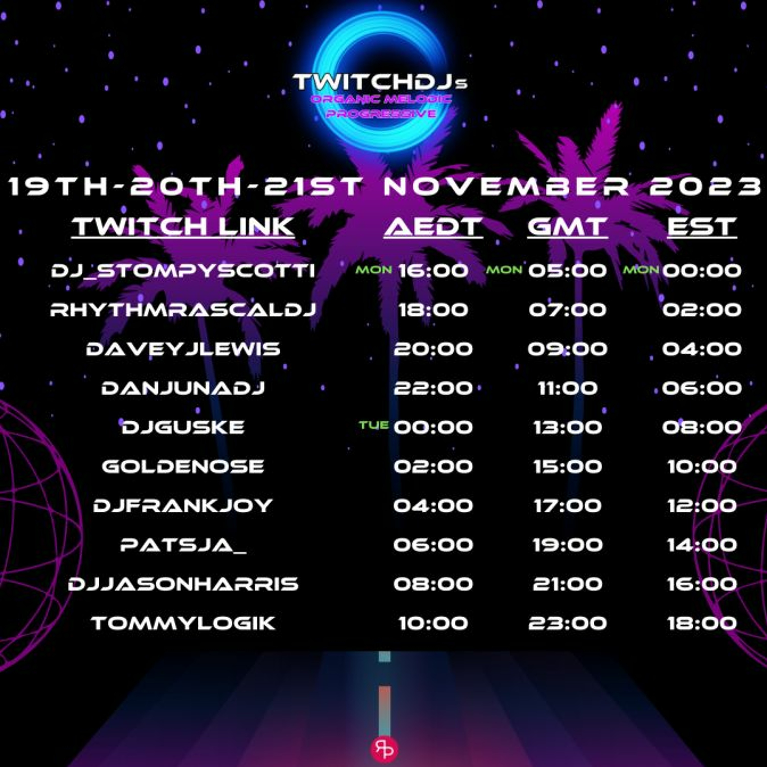 Twitch DJs Progressive house raid train
