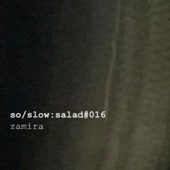 so/slow:salad PODCAST 016 -<< zamira