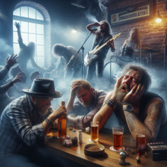 Dans la salle du bar tabac de la rue des martyrs (avec LouBar)