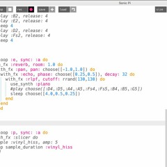 Kalle - Sonic Pi First Piece