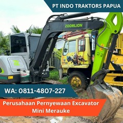 TERPERCAYA! CALL 0811 - 4807 - 227  Harga Rental Excavator Mini Merauke