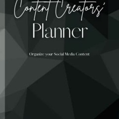 VIEW KINDLE 📨 Content Creator Planner: Organize Your Social Media Content, Quarterly