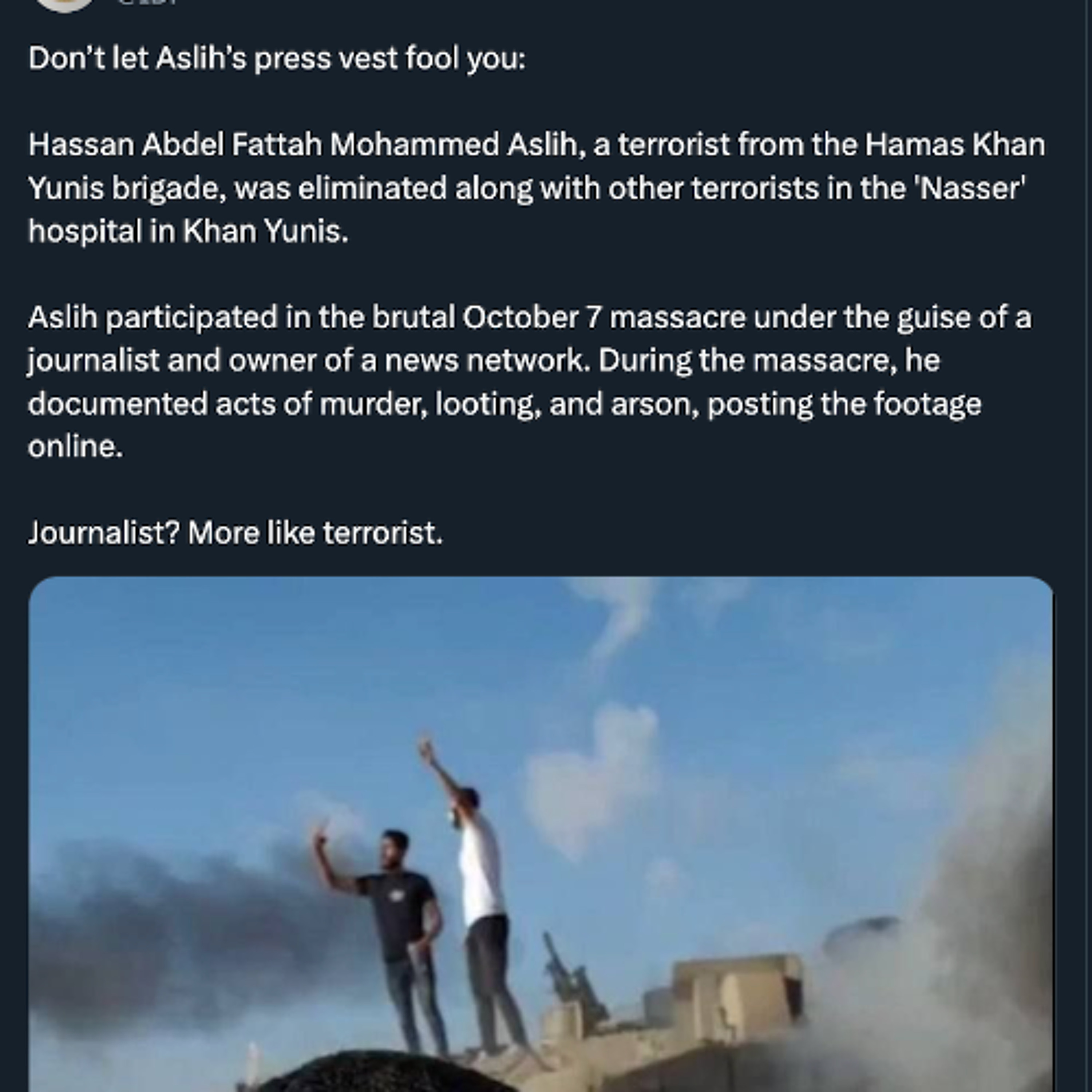 Israel Admits It Bombed A Hospital To Kill A Journalist For Doing Journalism