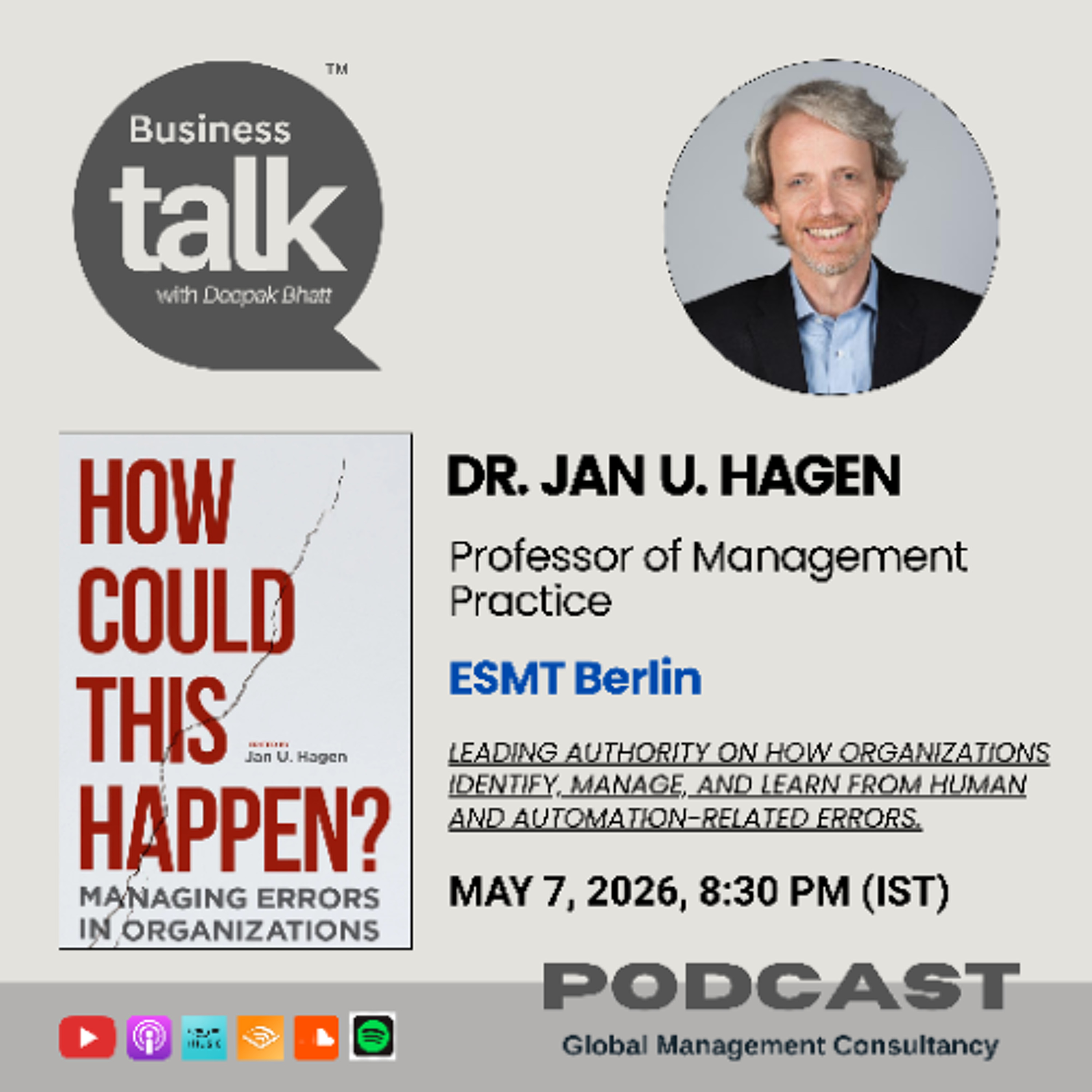 How to Build a Culture Where Errors Are Caught Early - Not Hidden | Dr. Jan Hagen episode artwork