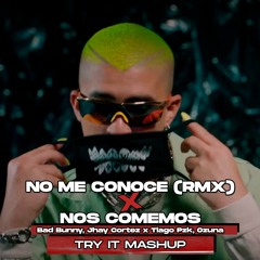 No Me Conoce x Nos Comemos (Try It Mashup) | Bad Bunny, Jhay Cortez x Tiago Pzk, Ozuna