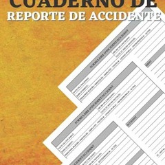 #( Cuaderno de Reporte de Accidente, Libro de registro de accidentes e incidentes | Registre to