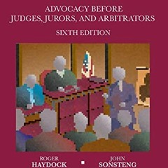 DOWNLOAD PDF 📰 Trial Advocacy Before Judges, Jurors, and Arbitrators (Coursebook) by