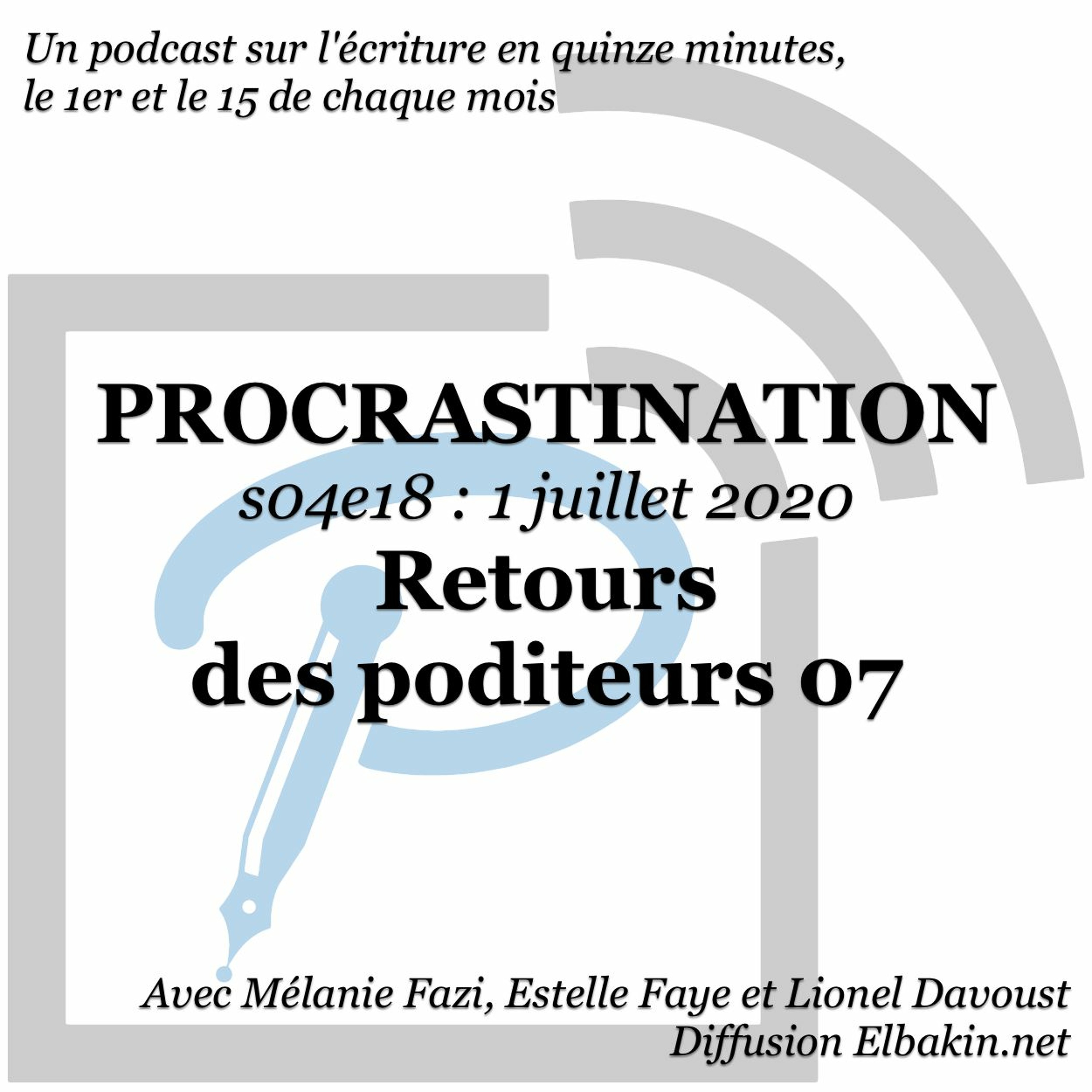 Procrastination, pour procrastiner utile sur son écriture