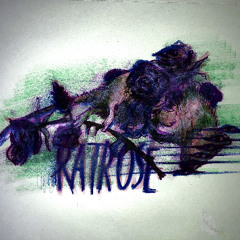 Rat by the sea in a large coat with a fishing line