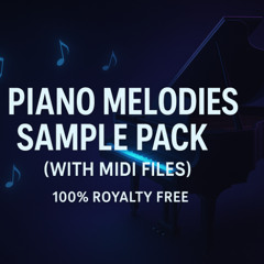 Piano Melodies Sample Pack (With MIDI Files) – 100% Royalty Free