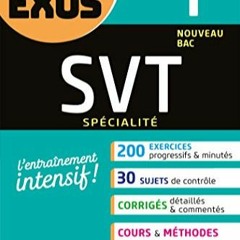 Lire SVT 1re générale (spécialité): exercices résolus - Nouveau programme de Première au forma