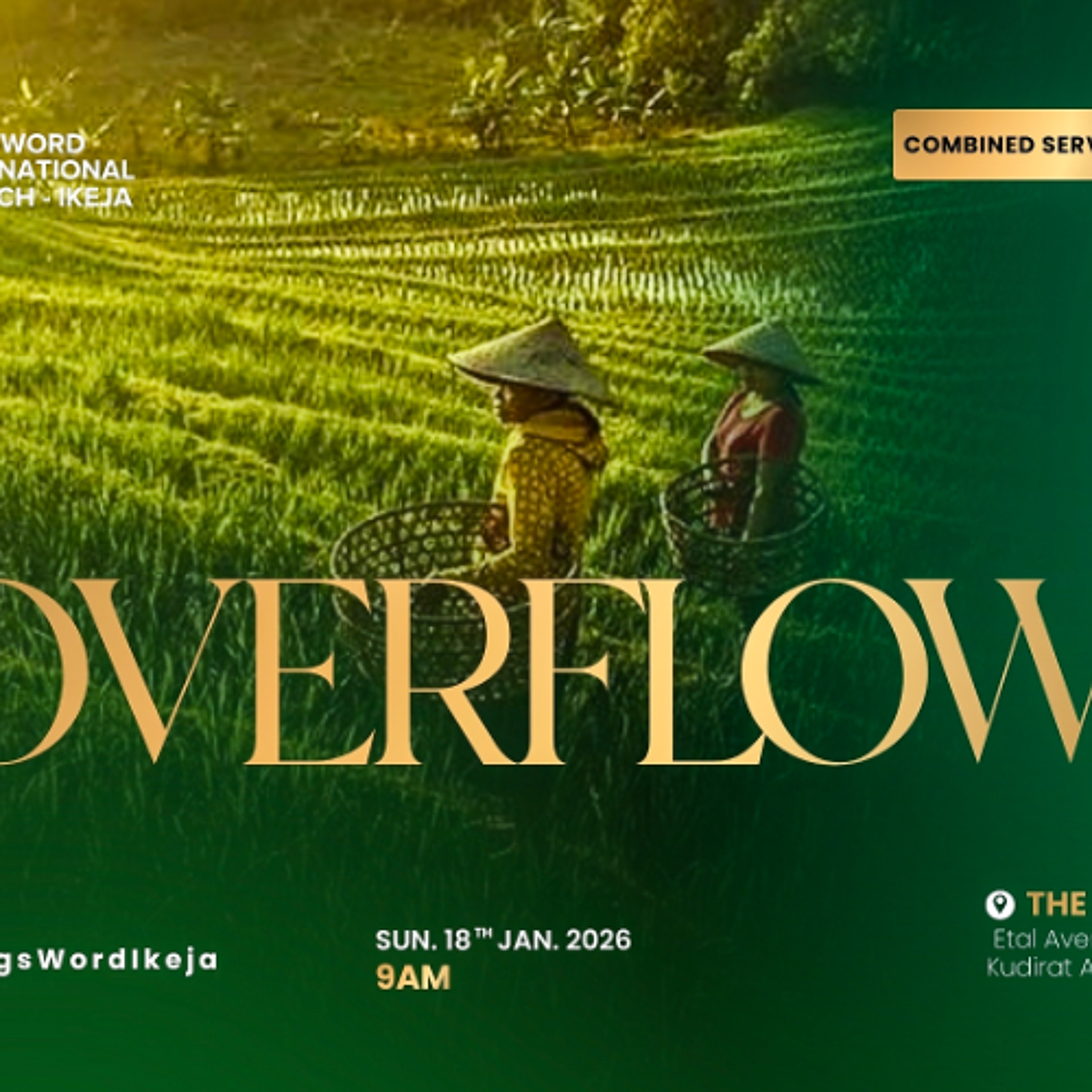 SUNDAYS@CAMP DAVID - COMBINED HOMECOMING SERVICE - OVERFLOW - 18TH JANUARY 2026