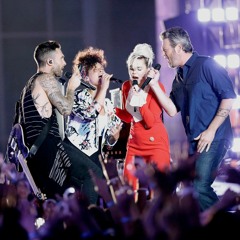 Miley Cyrus, Alicia Keys, Adam Levine and Blake Shelton  Dream On 2016