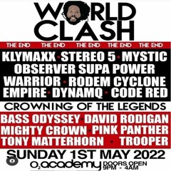 Code Red- Dynamq-Empire-Stereo 5- Klymaxx- Mystic-Observer-Warrior-Rodem 5/22 (World Clash)