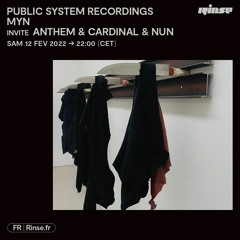 PUBLIC SYSTEM RECORDINGS MYN invite ANTHEM & CARDINAL & NUN - 12 Février 2022
