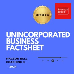 Audio Fact Sheet- Unincorporated Businesses