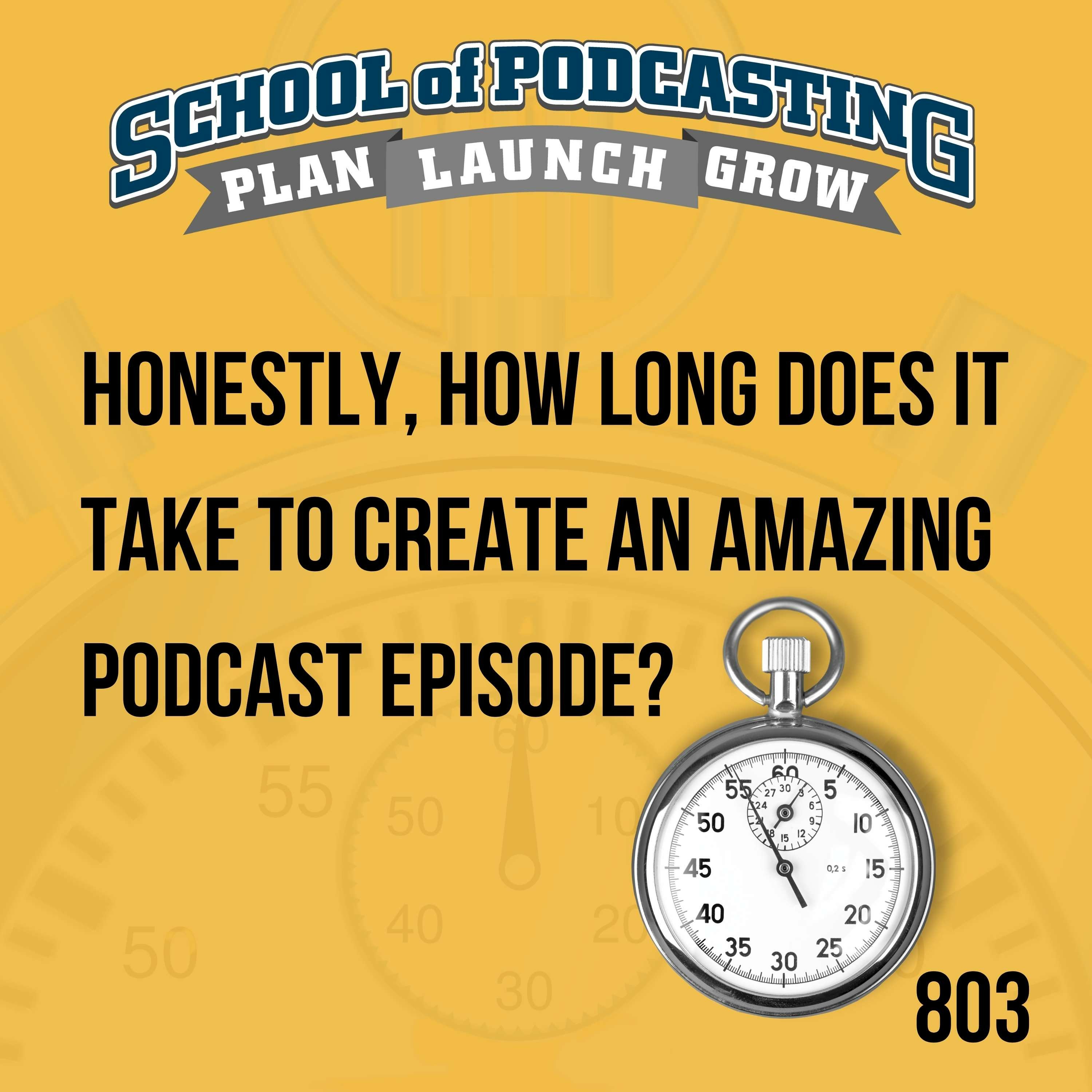 Honestly, How Long Does it Take to Create an Amazing Podcast Episode? episode artwork