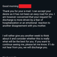 discharged early (martyr)