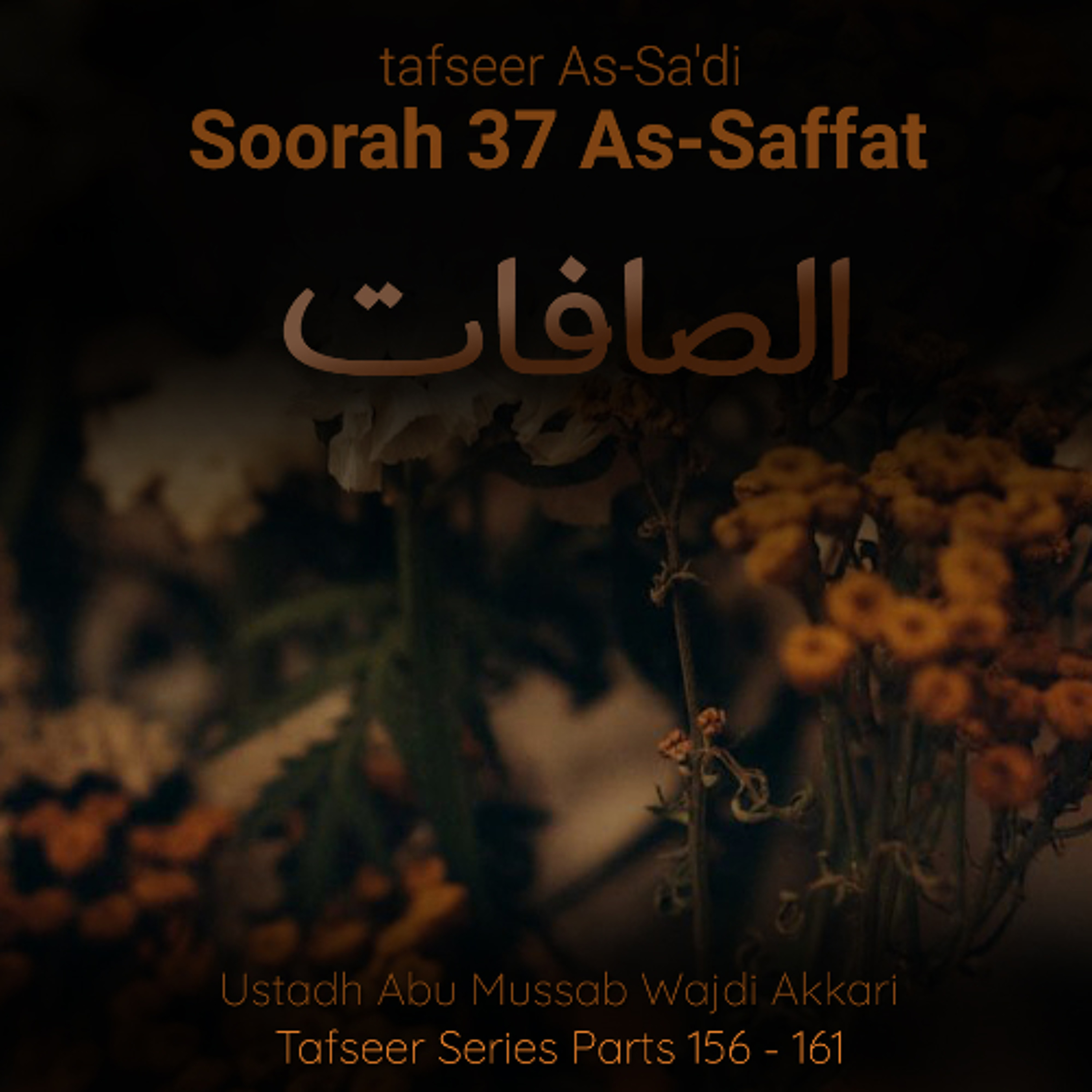 tfsrOWTP#159 - Tafseer As-Sa'di - Soorah As-Saaffaat - Aayat 75-102   Abu Mussab Wajdi Akkari episode artwork