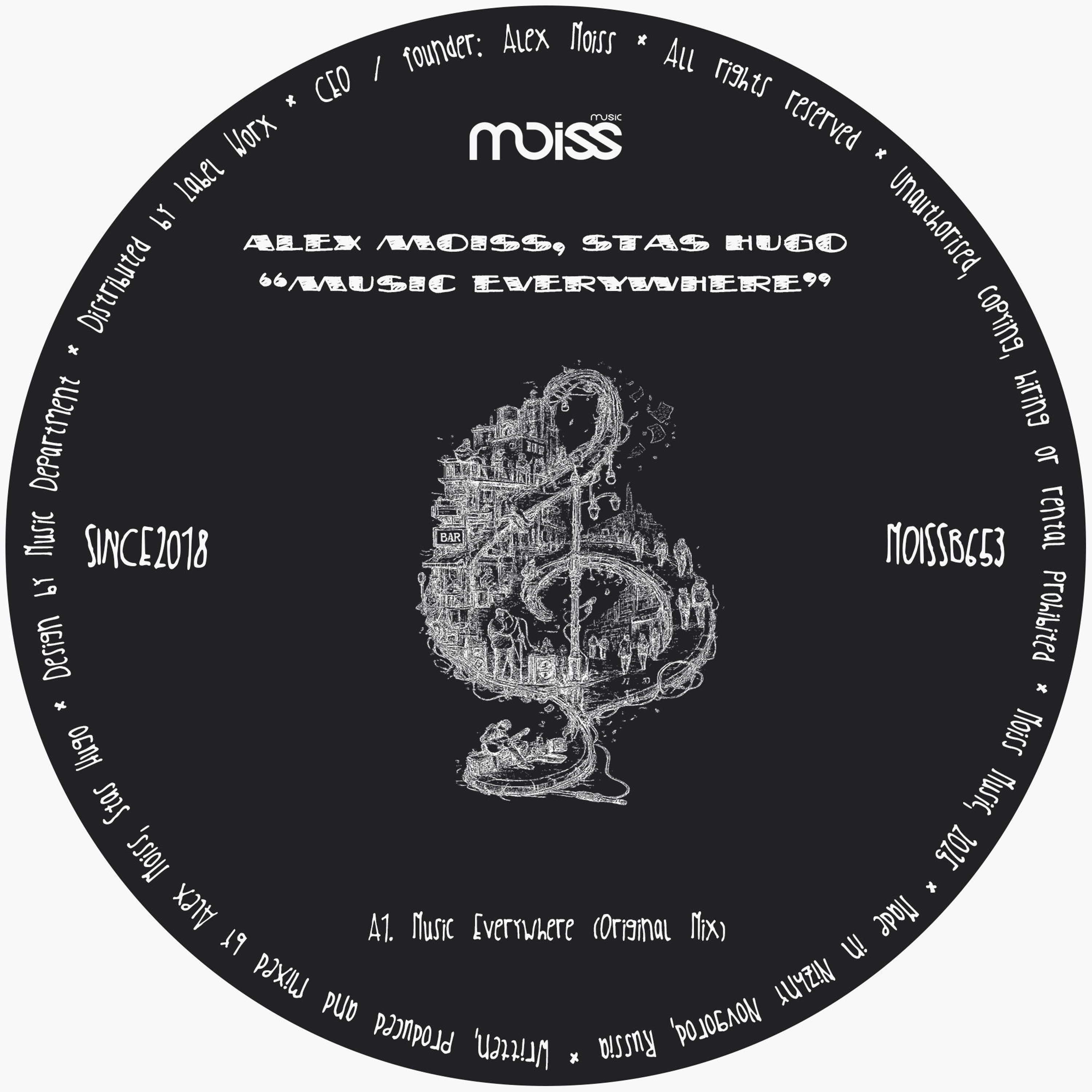 Premiere: Alex Moiss, Stas Hugo ‒ Music Everywhere (Original Mix) [Moiss Music Black]