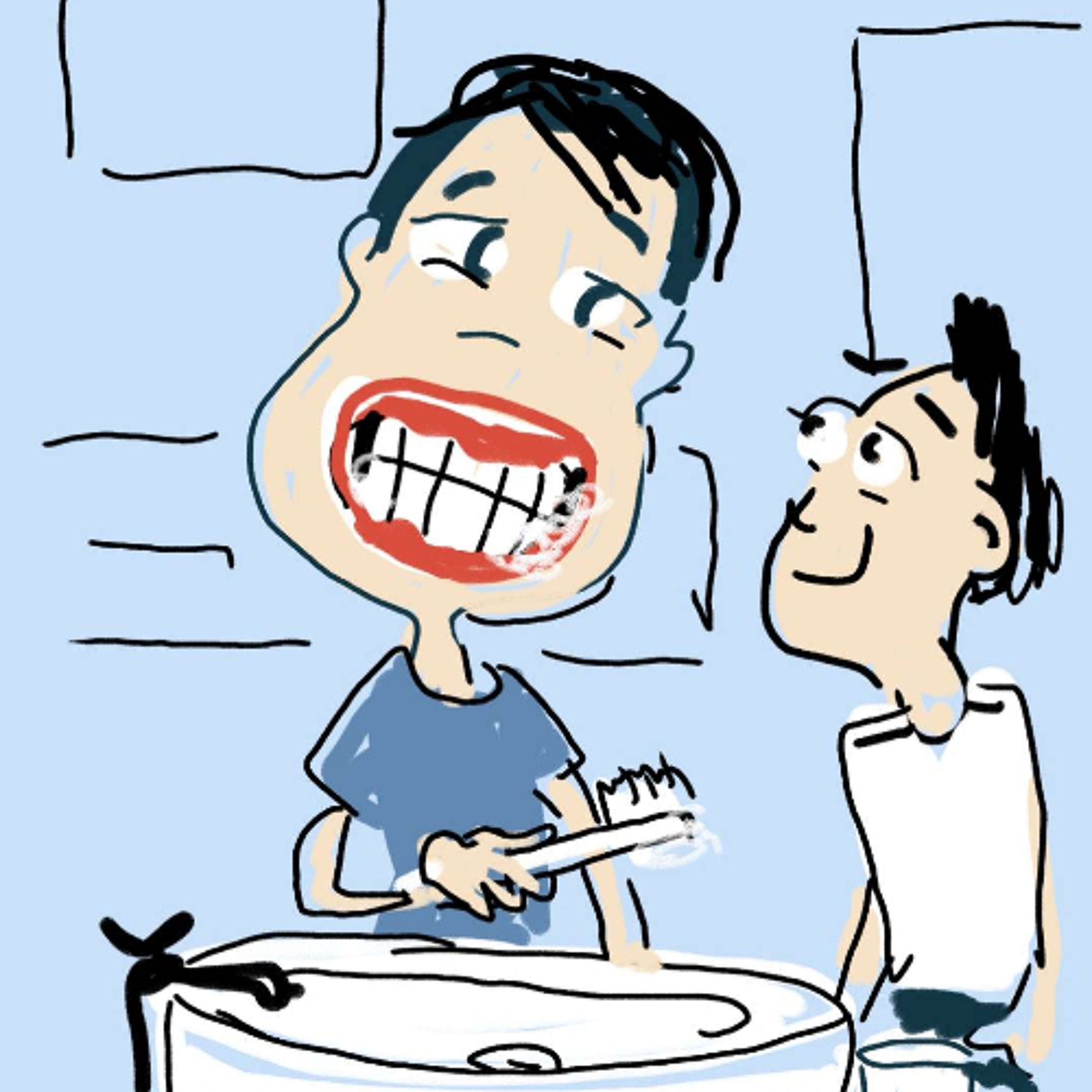 นิทานยิ้มแย้มแก้มใส (EP 188 นิทานชุดคุณป๋องผู้ชอบทดลอง ตอน คุณป๋องลองไม่แปรงฟัน) episode artwork