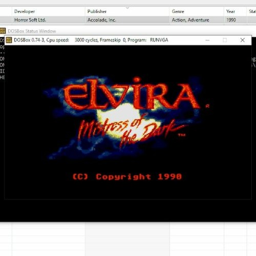 Elvira: Mistress of the Dark [MS DOS] Intro Music on Creative Music System/Game Blaster