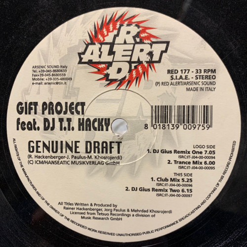 Gift Project feat TT Hacky - Genuine Draft (J.L. Mix)