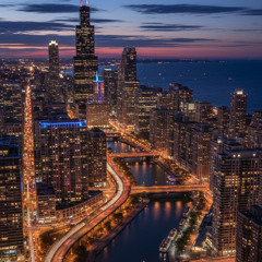 CHICAGO AT NIGHT