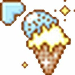 ice cream cursor with sparkles