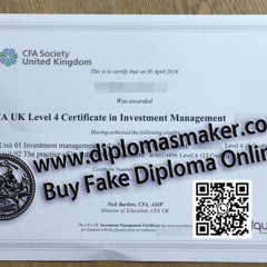 How to make a fake CFA Society UK certificate online?