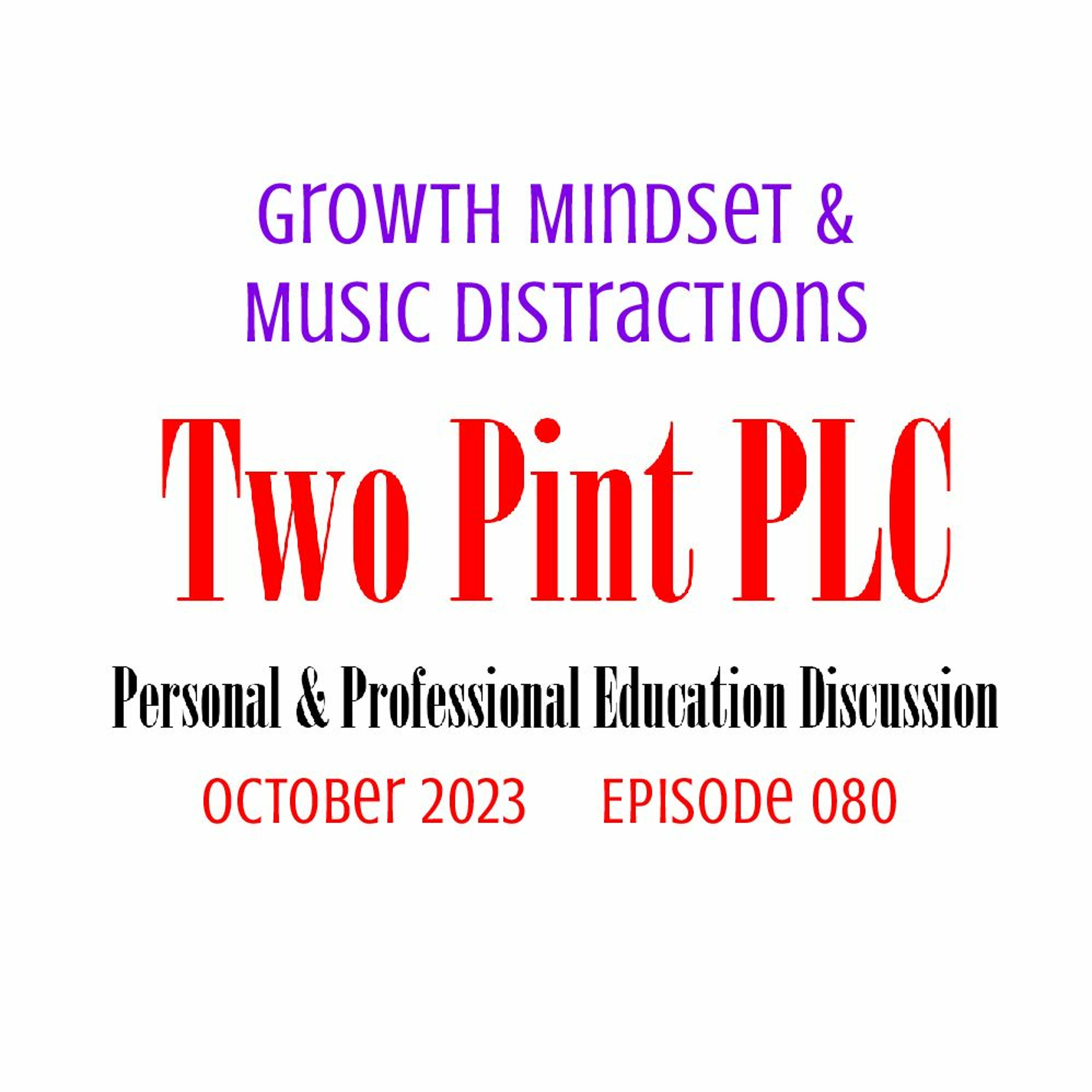 080 Growth Mindset & Music Distractions