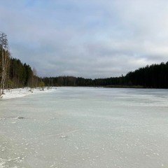 Cracking Lake Ice