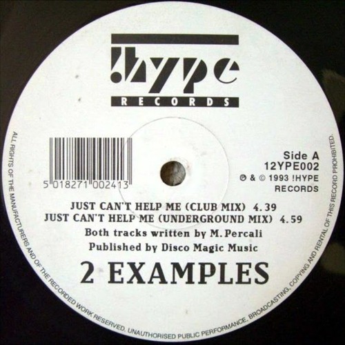 2 Examples - Just Can't Help Me (Club Mix) -