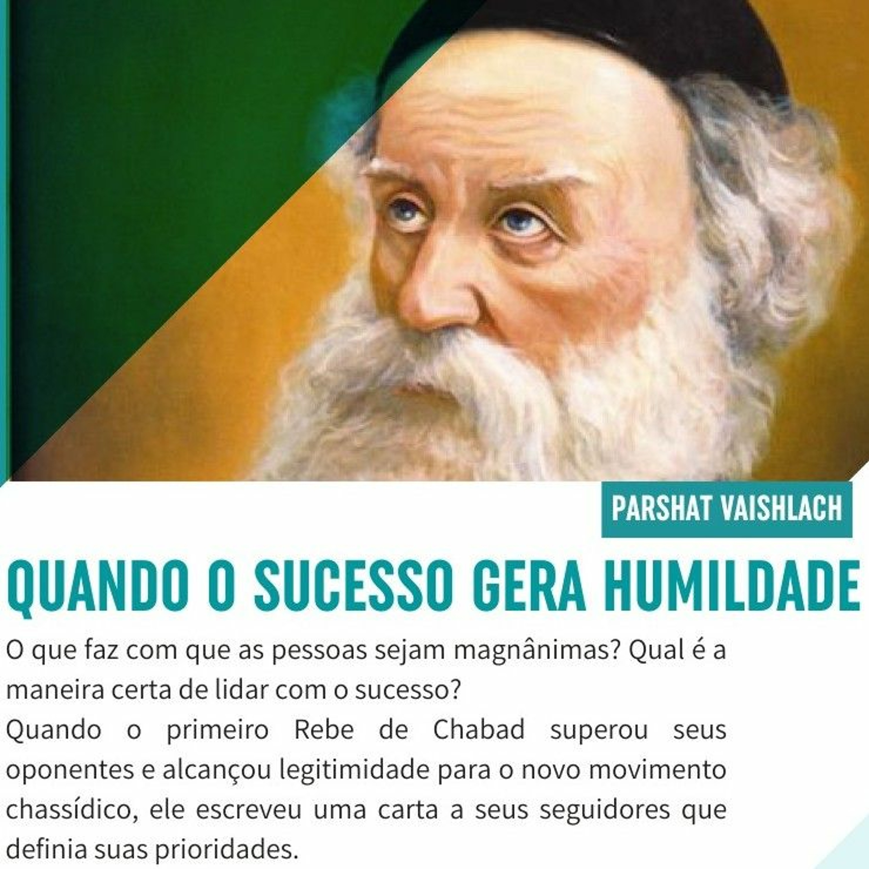 Quando Sucesso gera HUMILDADE - Parashá VAISHLACH episode artwork