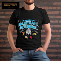 The Road To Omaha Tennessee Northern Ky. Indiana And Southern Miss 2024 Ncaa Division I Baseball Regional Champion Shirt