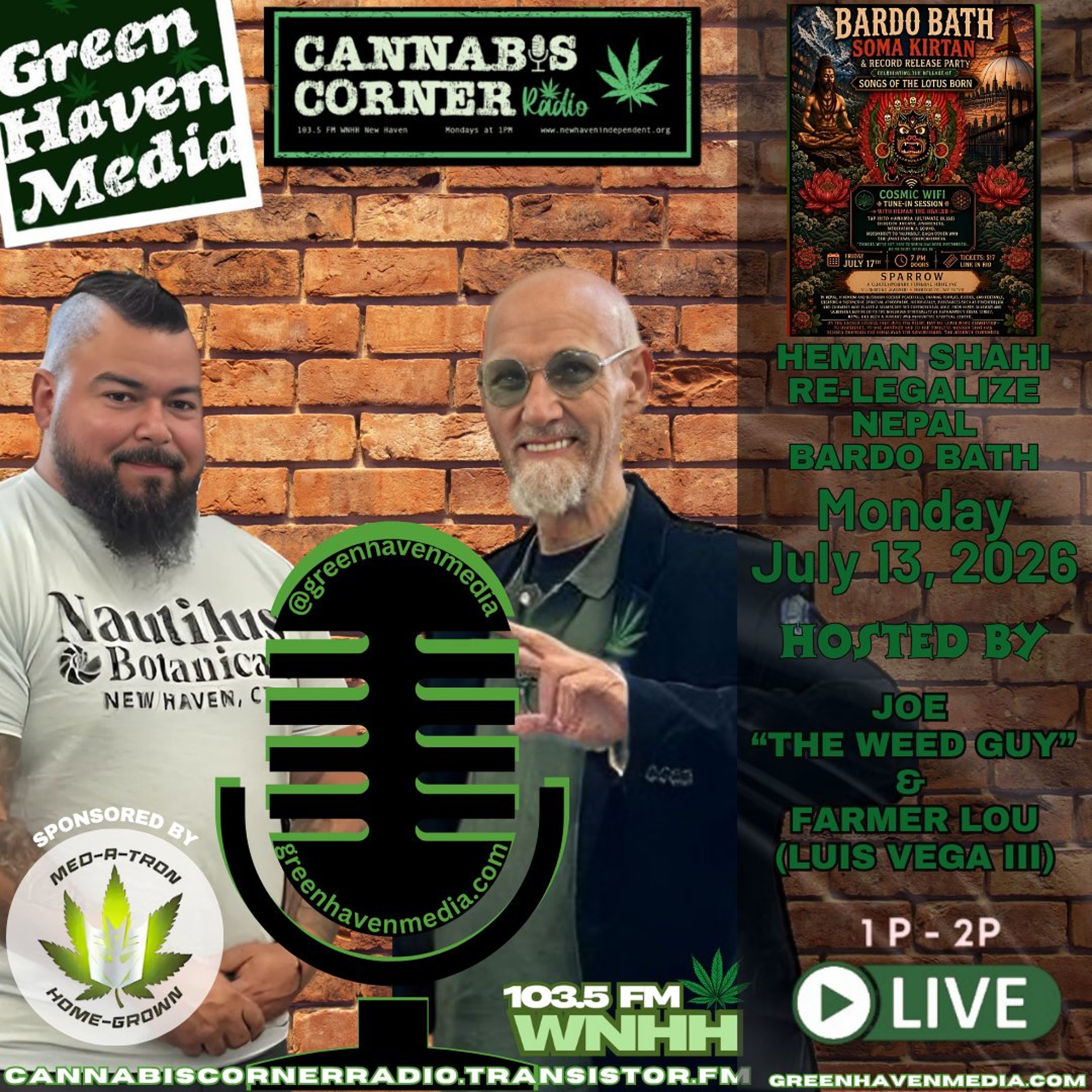 Cannabis Corner Radio:  Heman Shahi Re-legalize Nepal Bardo Bath episode artwork