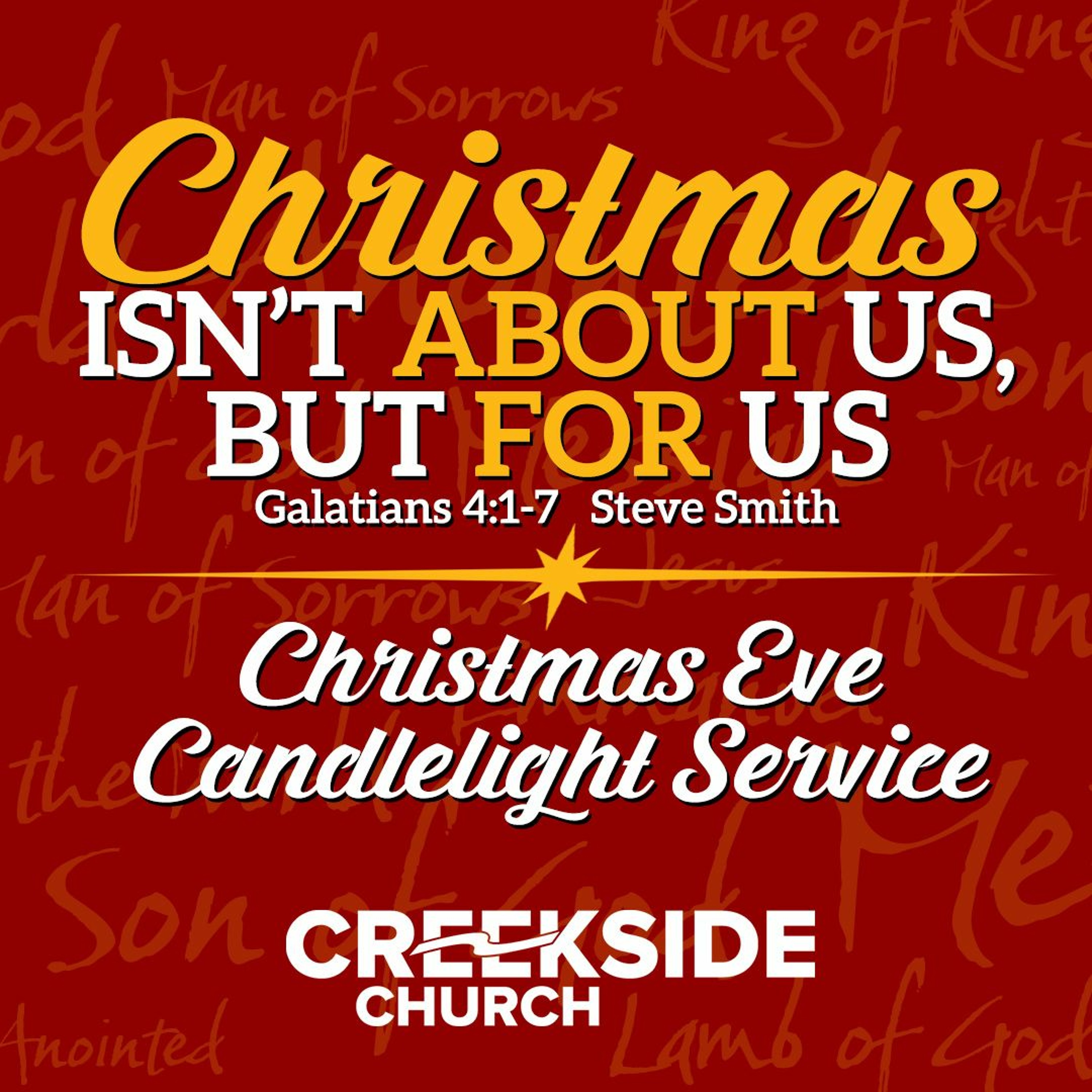 Christmas Isn't About Us, But For Us (Galatians 4:1-7) episode artwork