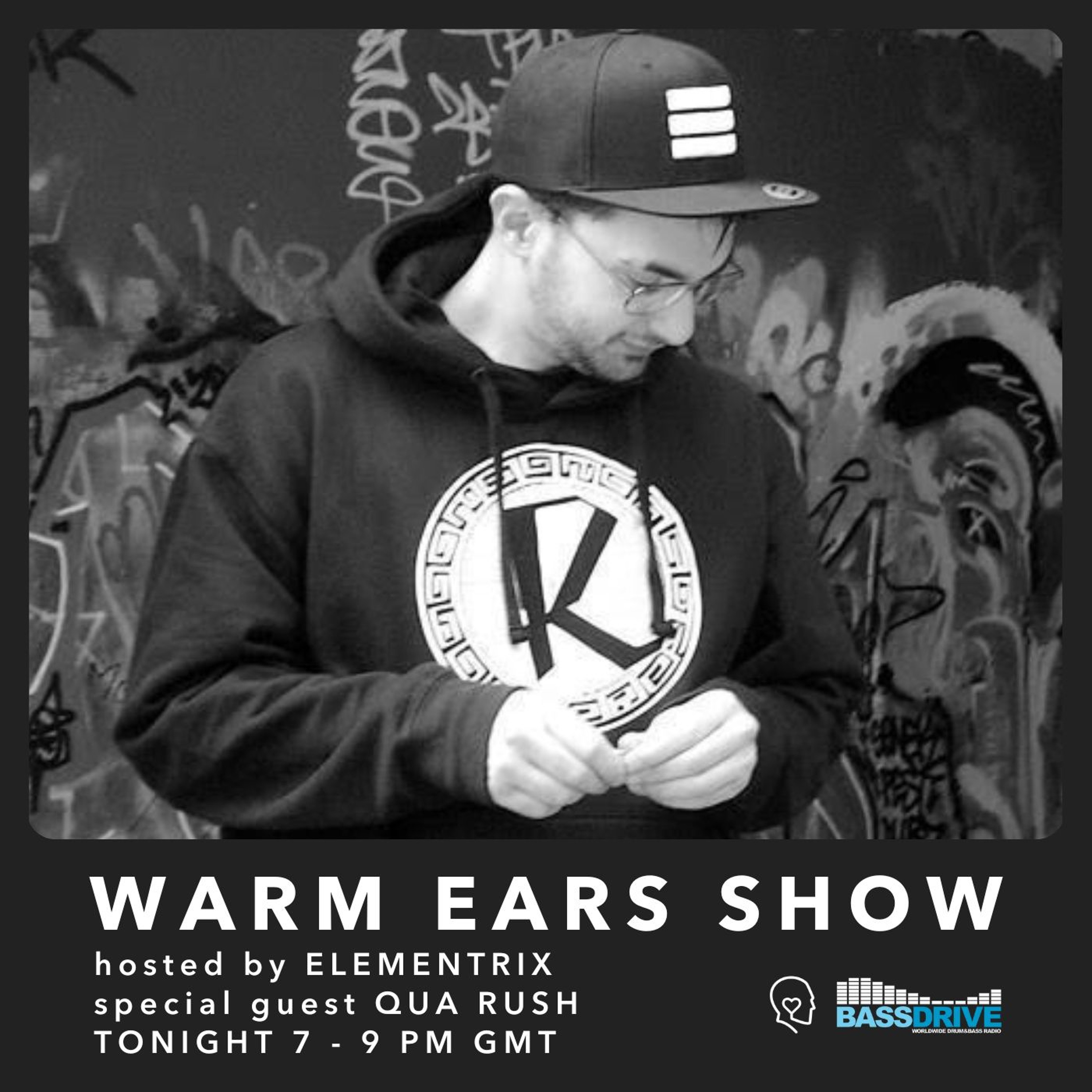Warm Ears Show hosted by Elementrix @Bassdrive.com [Special guest: Qua Rush] (13th Jul 2025) episode artwork