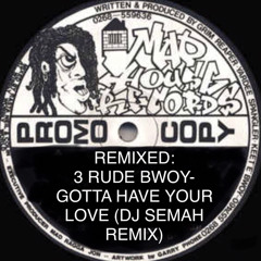 3 Rude Bwoy- Gotta Have Your Love (DJ Semah Remix)